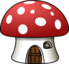 Mushroom House Clip Art